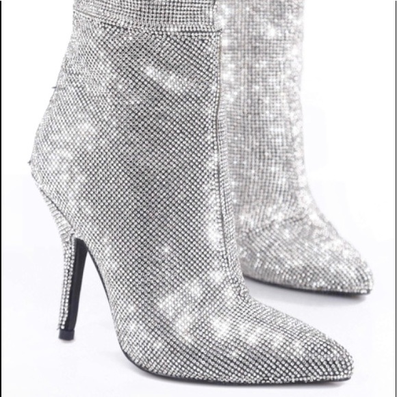 Over the Knee All Rhinestone Boot - Picture 4 of 8